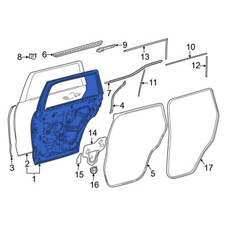 Lexus OE - Front Left Door Shell