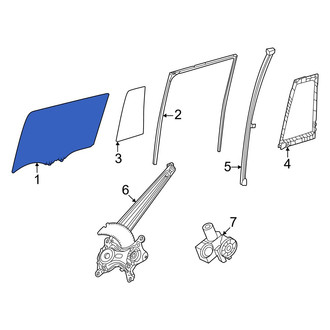 Lexus OE - Front Left Door Glass