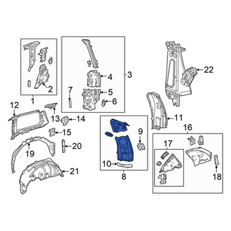 Lexus OE - Left Inner Body D-Pillar