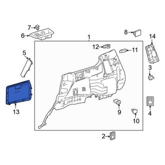 Lexus OE - Rear Interior Quarter Panel Trim Panel Access Cover