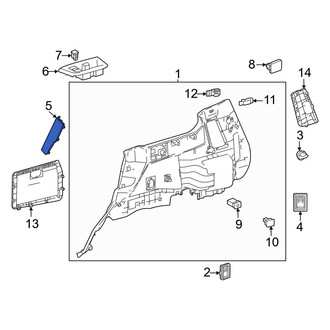 Lexus OE - Rear Interior Quarter Panel Trim Panel Access Cover