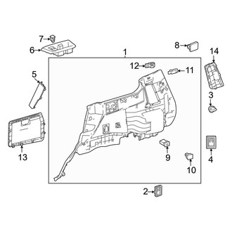 Lexus OE - Quarter Panel - Interior Trim (Drivers Side, Lower Section)