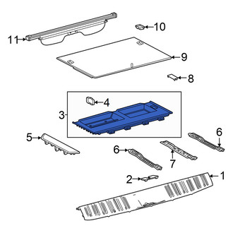 Lexus OE - Liftgate Trim Scuff Plate Cap