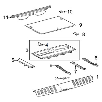 Lexus OE - Rear Body & Floor - Interior Trim (W/O 3rd Row Seat)