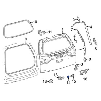 Lexus OE - Tailgate Gap Cover