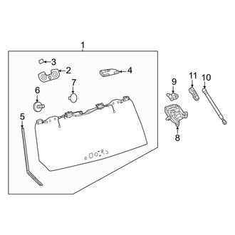 Lexus OE - Lift Gate - Glass