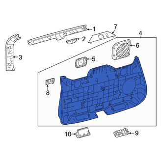 Lexus OE - Rear Left Liftgate Trim Cover