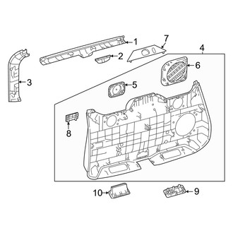 Lexus OE - Lift Gate - Interior Trim