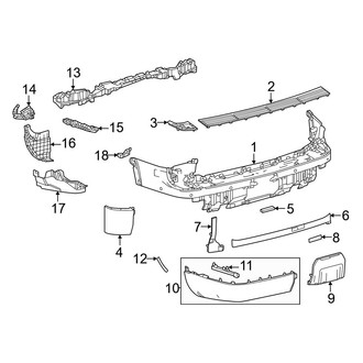 Lexus OE - Rear Bumper - Bumper & Components (Luxury / Luxury+ / Premium / Premium+)