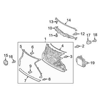 Lexus OE - Front Bumper & Grille - Grille & Components