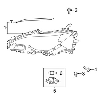 Lexus OE - Front Lamps - Headlamp Components