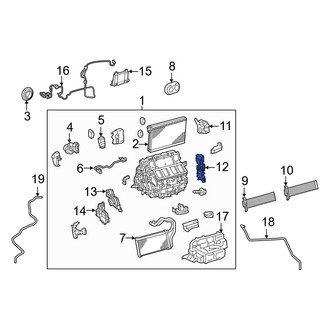 Lexus OE - Left HVAC Air Inlet Door Actuator