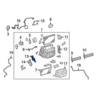 Lexus OE - Left HVAC Air Inlet Door Actuator