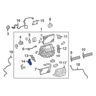 Lexus OE - Left HVAC Air Inlet Door Actuator