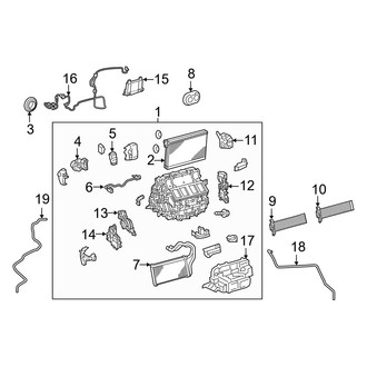 Lexus OE - Air Conditioner & Heater - Evaporator & Heater Components