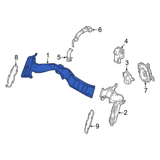 Lexus OE - Front Drive Motor Battery Compartment Cooling Fan Duct
