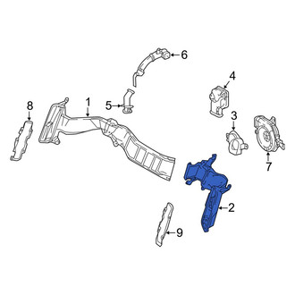 Lexus OE - Front Drive Motor Battery Compartment Cooling Fan Duct