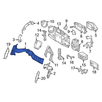 Lexus OE - Front Drive Motor Battery Compartment Cooling Fan Duct