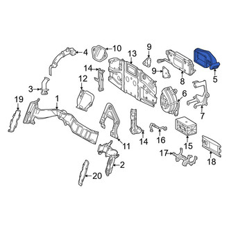 Lexus OE - Rear Drive Motor Battery Compartment Cooling Fan Duct