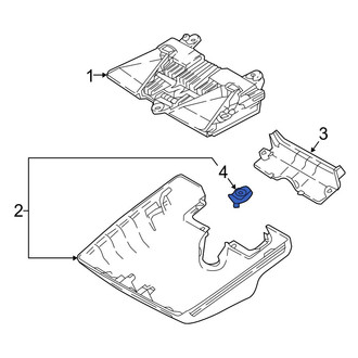 Lexus OE - Interior Rear View Mirror Cover Clip