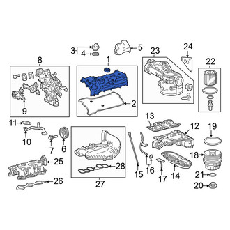 Lexus OE - Left Engine Valve Cover