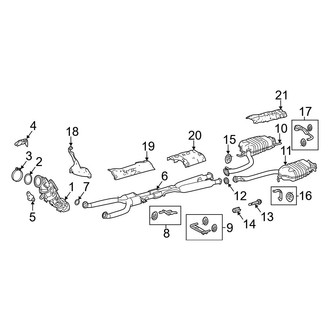 Lexus OE - Exhaust System - Exhaust Components (3.4L)