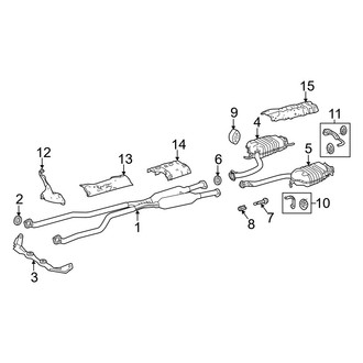 Lexus OE - Exhaust System - Exhaust Components (Hybrid)