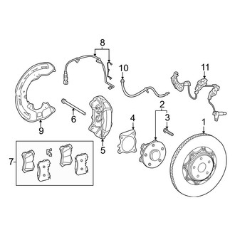 Lexus OE - Front Suspension - Brake Components (AWD)
