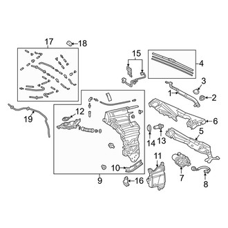 Lexus OE - Windshield - Wiper & Washer Components