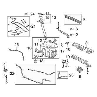 Lexus OE - Windshield - Wiper & Washer Components