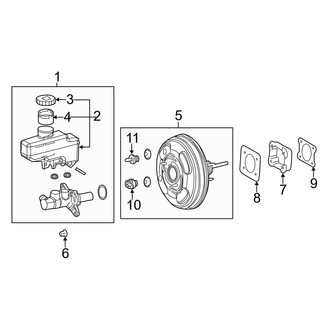 Lexus OE - Cowl - Components on Dash Panel (With Booster)
