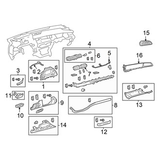 Lexus OE - Instrument Panel Components