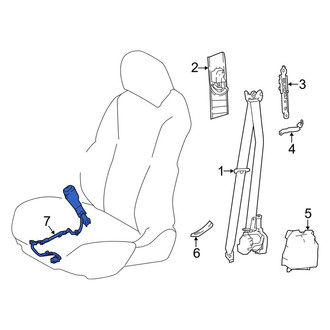 Lexus OE - Front Left Seat Belt Receptacle