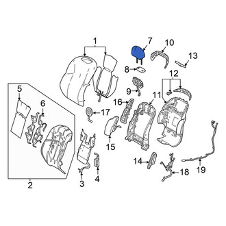 Lexus OE - Front Right Headrest