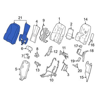 Lexus OE - Rear Right Seat Back Cushion Cover