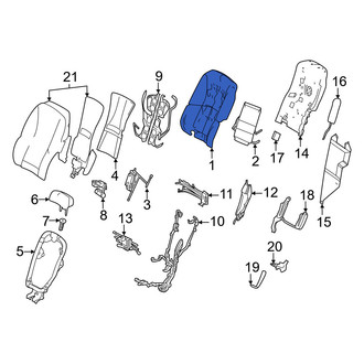 Lexus OE - Rear Left Seat Back Cushion