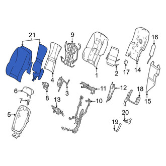Lexus OE - Rear Left Seat Back Cushion Cover