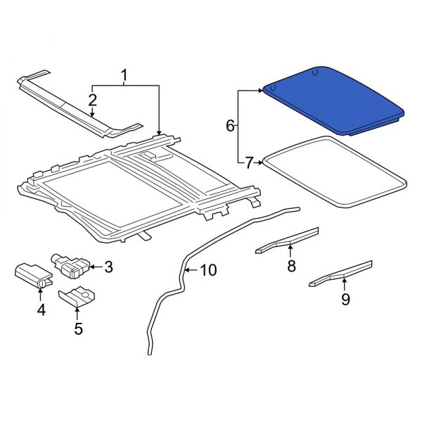 Sunroof Glass