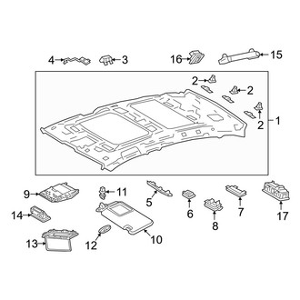 Lexus OE - Roof - Interior Trim (With Panoramic Type)