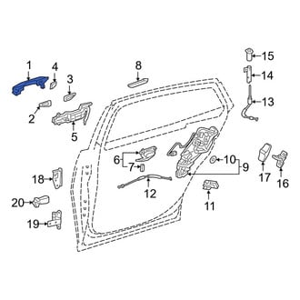 Lexus OE - Front Left Outer Exterior Door Handle