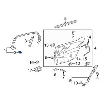 Lexus OE - Inner Door Interior Trim Panel Retainer