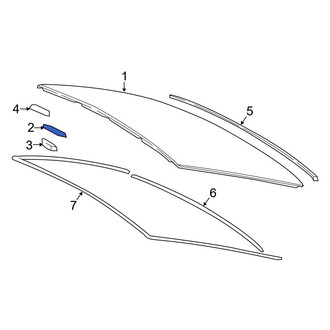 Lexus OE - Back Glass Spacer