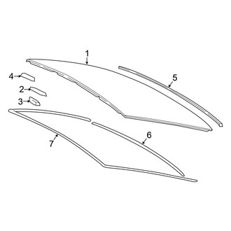 Lexus OE - Back Glass - Glass