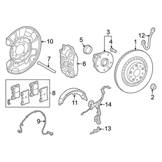Lexus OE - Rear Suspension - Brake Components