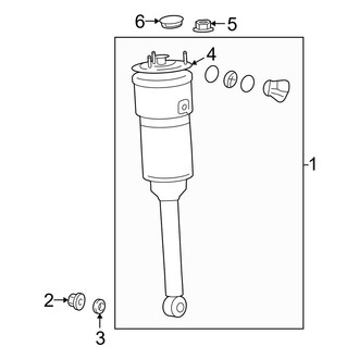 Lexus OE - Rear Suspension - Struts & Components (With Air Suspension)