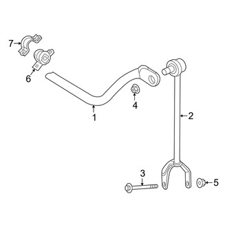 Lexus OE - Rear Suspension - Stabilizer Bar & Components (W/O Active Stabilizer)