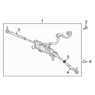 Lexus OE - Inner Steering Tie Rod Nut
