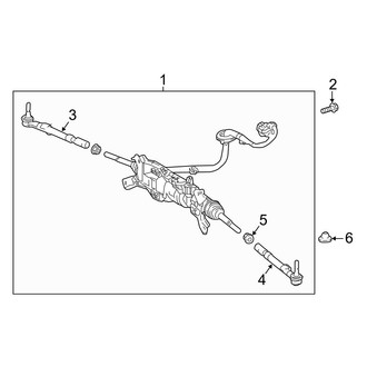 Lexus OE - Rear Suspension - Steering Gear & Linkage (Rear, 4 Wheel Steering)
