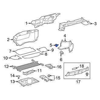 Lexus OE - Trunk Trim Panel Clip