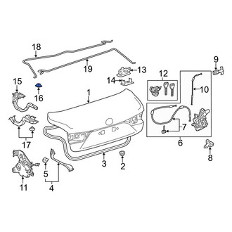 Lexus OE - Deck Lid Hinge Cap